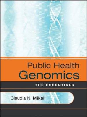 cover image of Public Health Genomics